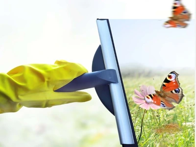 Hovedrengøring der lukker forår ind