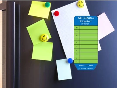 Køleskab med klippekort